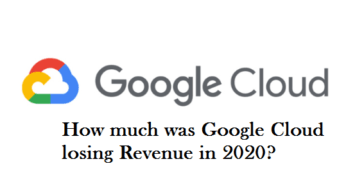 How much was Google Cloud losing Revenue in 2020?
